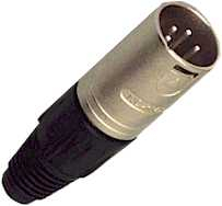 XLR Stecker 4p. nickel NC4MX Neutrik