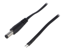 DC-Stecker 5,5/2,5mm mit Kabel 2x0.5mm2 1,5Meter