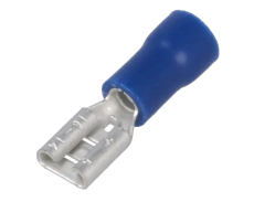 FLACHSTECKHLSE Fast-on 4.8mm 1.5-2.5mm blau isoliert