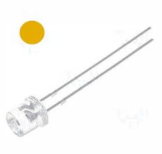 Led 5mm gelb 2180mcd rundstrahlend 140 flach