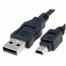 USB2.0-A Stecker/USB2.0 mini Stecker 0,3m Kabel 5