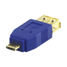 USB Adapter A Buchse -> USB Micro-B Stecker gold