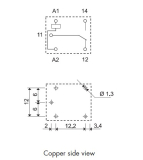 Relais 6VDC 1xUM 10A 250V 5pin Type 3611 FINDER