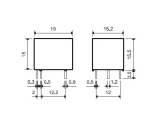 Relais 6VDC 1xUM 10A 250V 5pin Type 3611 FINDER