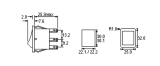 Wipptaster 2pol.(Tast) AUS (Tast) 250V/16A