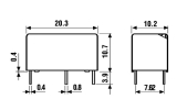 Relais 5VDC 1xEin 6A 250VAC Finder DIL 32.21.7.005.2300