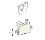 Sicherungshalter fr KFZ Stecksicherungen mit FastOn Stecker