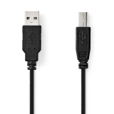 USB2.0-A - Stecker -> USB2.0-B - Stecker 5m Kabel