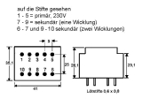 Print-Trafo 2x12V/230V 4,5VA