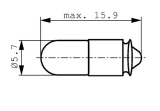 Lmpchen 24V 40mA T1 3/4 fr EMF Taster/Schalter