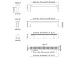 PFOSTEN-VERBINDER Buchse 50 pol. RM 2,54 f. Flachbandkabel