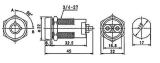 Schlsselschalter tastend OFF-(ON) 90 4A/125VAC