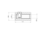 Spielwarenkupplung schwarz 2.6 mm schraubbar