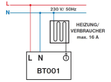 Funk-Empfnger BT001 fr Raumthermostat BT710 (Art.Nr. 96911)