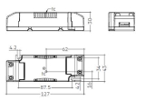LED-Treiber 350mA MAX.86V 127x43x30mm