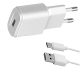 Steckernetzgert 5VDC 2A 10W USB-A+ USB-C Kabel